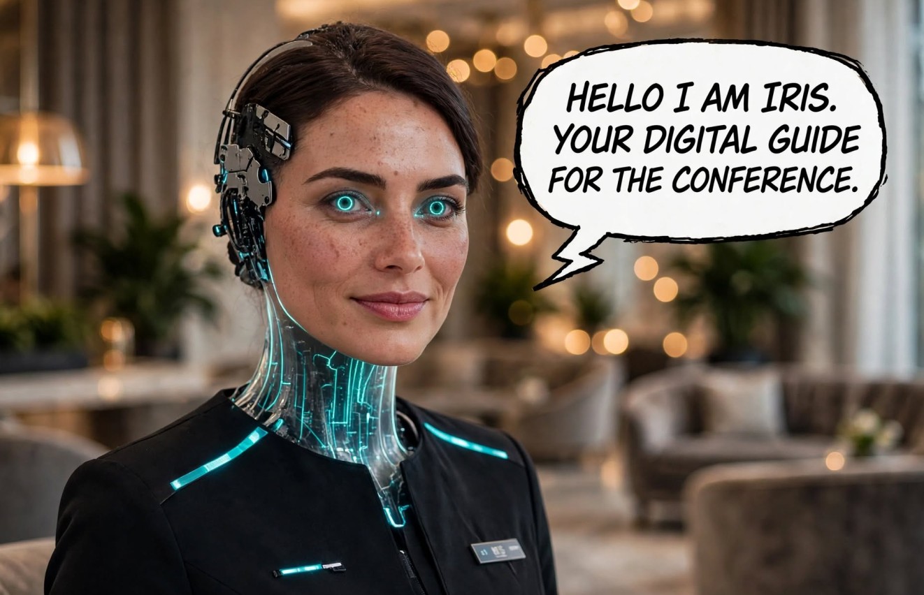 Iris, your digital guide, welcoming you to the 60-minute test drive